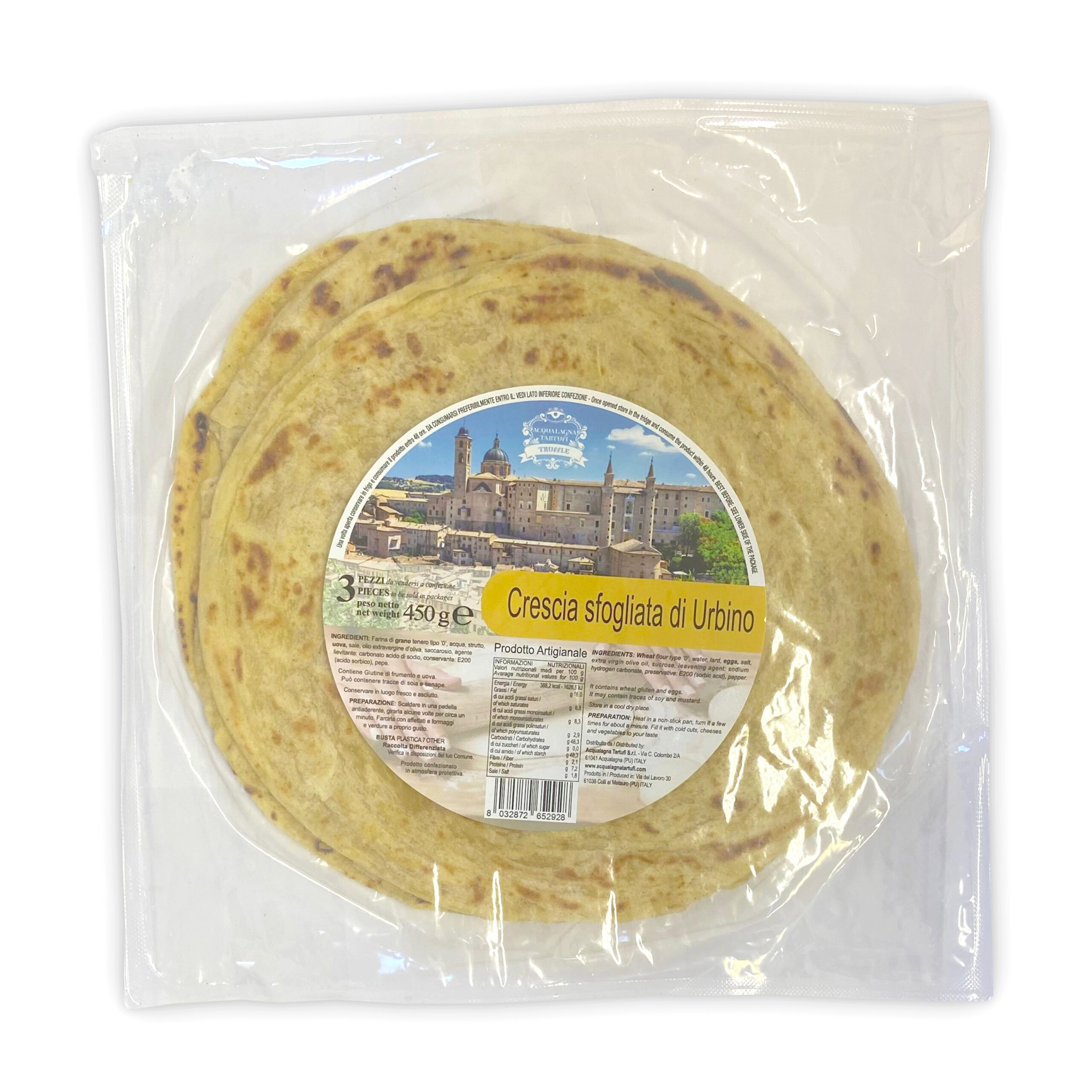 Crescia sfogliata d'Urbino